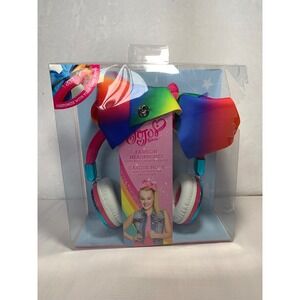 JoJo Siwa Bow Fashion Wired Headphones with built in Microphone, Multi Color Bow